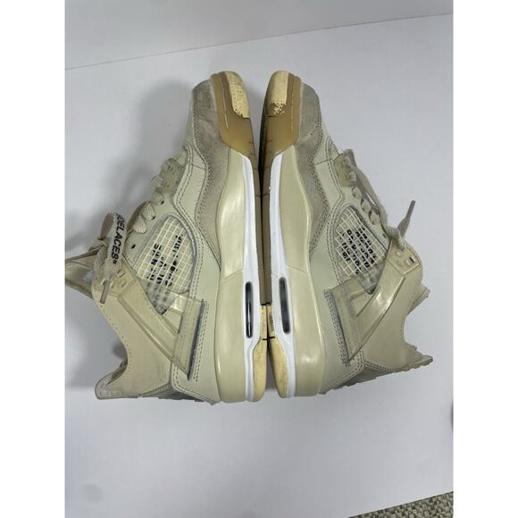 Nike Air Jordan 4 Retro OFF WHITE Sail CV9388-100 Size US 5.5